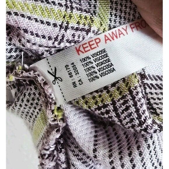 Free People Intimately Fallin For Flannel Sleep Shirt Top XS Women's Oversized - Picture 6 of 7